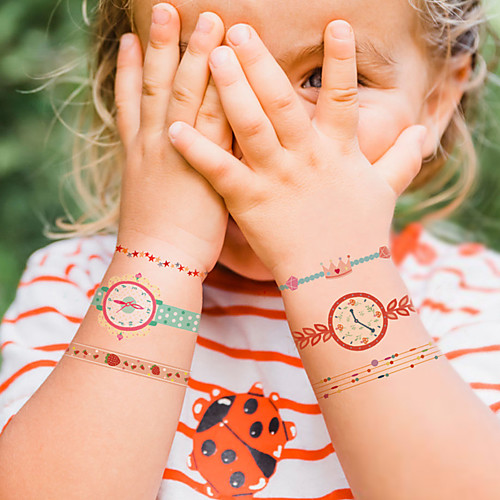 

Sticker Cartoon Stickers Bracelet Geometric Pattern DIY PVC (Polyvinylchlorid) for Kid's All Boys and Girls