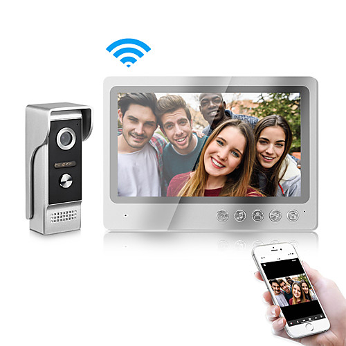 

WiFi Intercom Video Doorbell Intercom System 9 Inch Wired Video Door Phone Doorbell Camera with Snapshot and Video Record