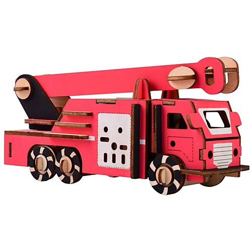 

Toy Car 3D Puzzle Paper Model Fire Engine DIY Hard Card Paper Classic Fire Engine Vehicle Kid's Unisex Boys' Toy Gift