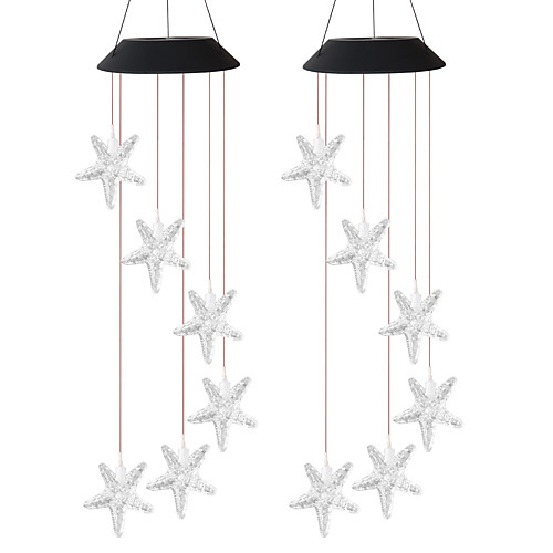 

2pcs 1pc 6 W Wishing Ball Lawn Lights LED Solar Lights Camping Lights Waterproof Wind Chimes Solar Powered Creative Color-changing 2 V Courtyard Garden 6 LED Beads