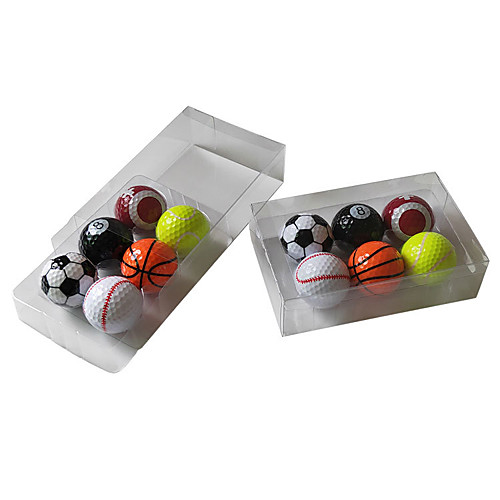 

Gift Boxes Golf Ball 6pcs Portable Durable Plastic For Athleisure Golf