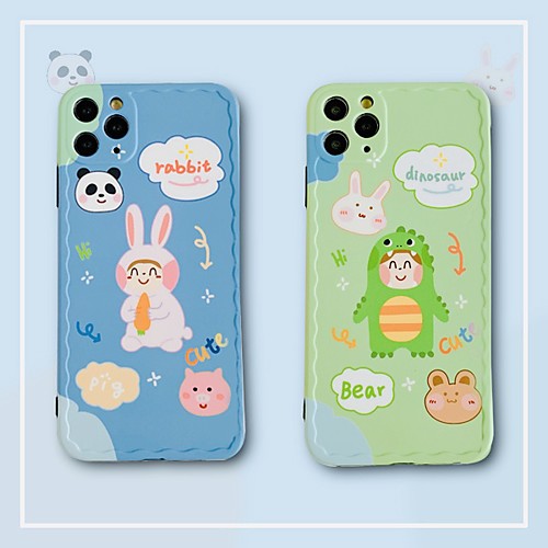 

protective sleeve TPU cartoon Animal Apple iPhone 11 pro Max X XS XR XSMax 8p 8 SE (2020) soft shell iPhone case