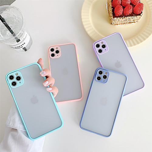 

Shockproof PC Case for Apple iPhone 11 Pro Max X XR XS Max 8 Plus 7 Plus 6 Plus SE Multicolor Candy Back Cover