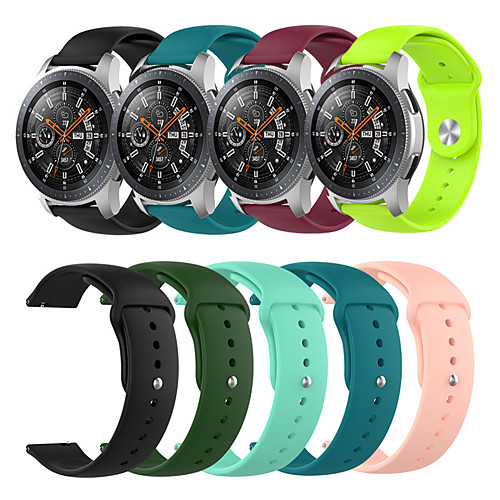 

Sport Silicone Wrist Strap Watch Band for Samsung Galaxy Watch 46mm / Gear S3 Classic / S3 Frontier / Garmin Fenix Chronos Replaceable Bracelet Wristband