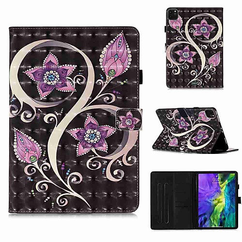 

Case For Apple iPad Pro 11''(2020) / iPad 2019 10.2 / Ipad air3 10.5' 2019 Wallet / Card Holder / with Stand Full Body Cases Peacock Flower PU Leather / TPU for iPad Air / iPad 4/3/2 / iPad (2018)