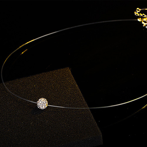

Women's Choker Necklace Pendant Necklace Necklace Dainty Artistic Elegant Trendy Imitation Diamond White 45 cm Necklace Jewelry For Party Evening Prom Street Birthday Party Festival
