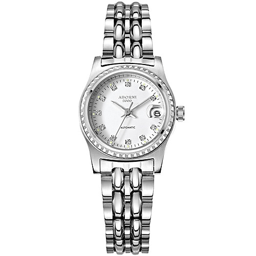 

Women's Steel Band Watches Sparkle Fashion Stainless Steel Quartz White / Black White Water Resistant / Waterproof Adorable Analog