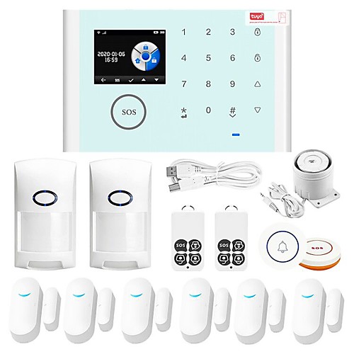 

CS118 Home Alarm Systems GSM WIFI iOS / Android Platform GSM WIFI Wireless Keyboard / SMS / Phone 433 Hz for