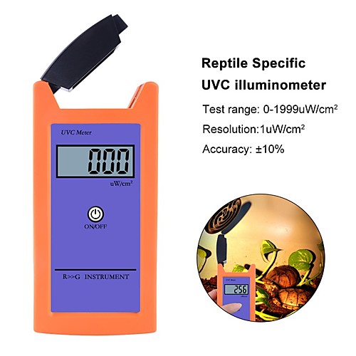 

TTE35078 RGM-UVC Reptile with UV Radiation Meter 1uw/cm2 High Precision UV Illuminance Meter UVC Luminosity Measurement Tool