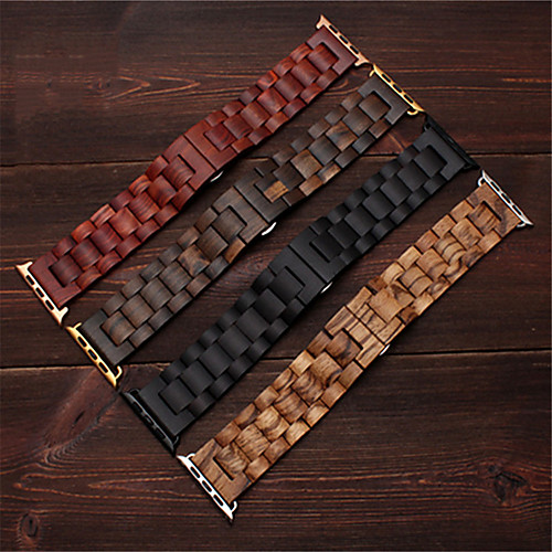 

Bamboo Wood Apple band 38 40 mm 42 44 mm for Apple watch5 4 3 2 1 ebony quality hook Series Wooden Band