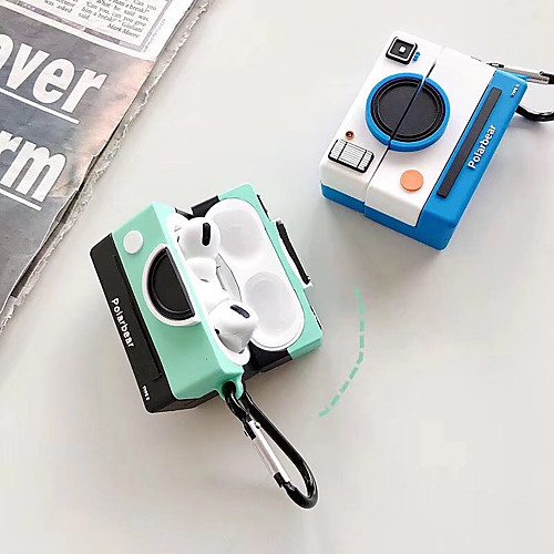 

For Airpods Pro 3D Cute Cartoon ins Camera Silicone Case for Apple Air pods 3 Wireless Earphone Cover Earbuds Accessories Strap