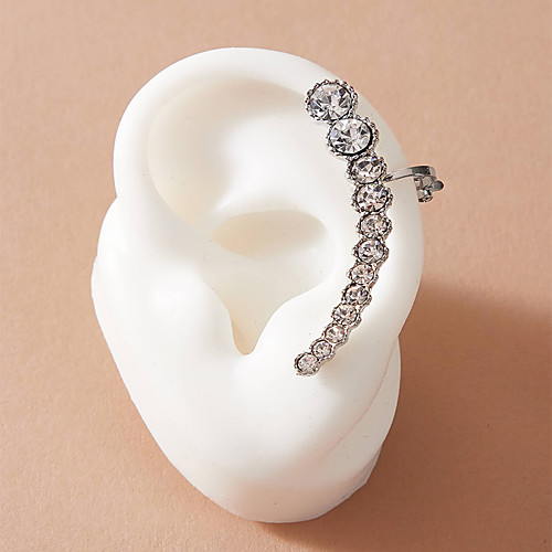

Women's Ear Cuff Earrings Classic Fashion Simple Classic Trendy Sweet Fashion Imitation Diamond Earrings Jewelry Gold / Silver For Party Evening Gift Vacation Beach Festival 1pc