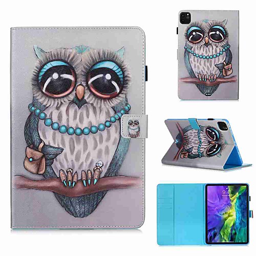

Case For Apple iPad Air / iPad 4/3/2 / iPad (2018) Wallet / Card Holder / with Stand Full Body Cases Animal PU Leather / TPU