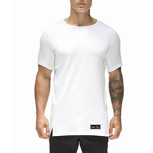 

Men's Solid Colored T-shirt Daily White / Black