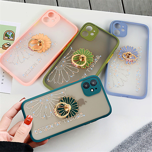 

Glitter Flower Phone Case for Iphone 11 11Pro X XR XSMax 11 Pro Max 7Plus 8 Plus SE 2020 8 7 Cover with Holder Ring