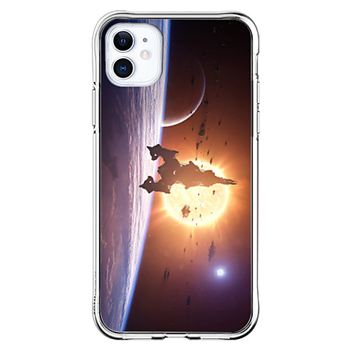 

Case For Apple iPhone 11 11 Pro 11 Pro Max XS XR XS Max 8 Plus 7 Plus 6S Plus 8 7 6 6s SE 5 5S Transparent SpaceX Pattern Fall Proof Back Cover Soft TPU