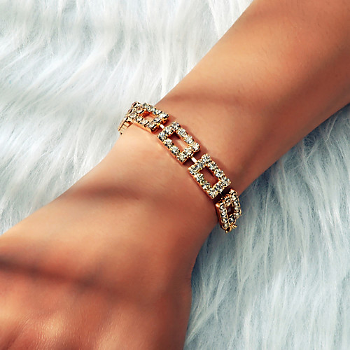 

Women's Bracelet Classic Wedding Luxury Elegant Trendy Fashion Cute Imitation Diamond Bracelet Jewelry Gold / Silver For Wedding Party Evening Gift Prom Beach