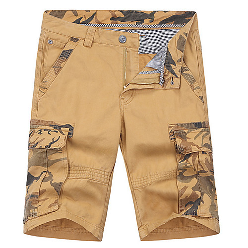 

Men's Basic Daily Loose Shorts Tactical Cargo Pants - Camouflage Summer Blue Orange Khaki US32 / UK32 / EU40 / US36 / UK36 / EU44 / US38 / UK38 / EU46
