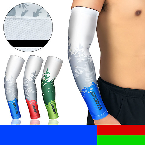 

UV Sun Protection Cooling Arm Sleeves Compression Arm Cover Shield Sleeves Sun Sleeves Anti-Slip Ultraviolet Resistant Breathability Polyster Lycra for Fishing Hiking Outdoor Exercise 1 Pair