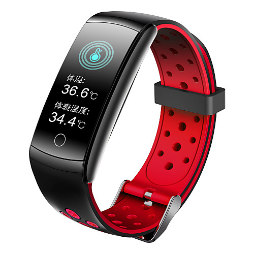 

696 Q8T Unisex Smart Wristbands Android iOS Bluetooth Heart Rate Monitor Blood Pressure Measurement Sports Thermometer Health Care Pedometer Activity Tracker Sleep Tracker Sedentary Reminder Find My