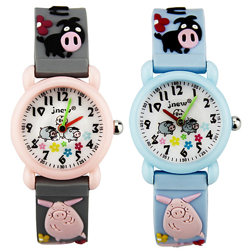 

Kids Sport Watch Automatic self-winding Rubber Water Resistant / Waterproof Analog Cartoon - Black Blue