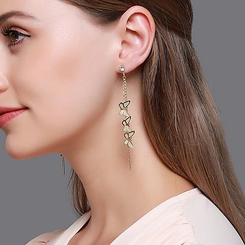 

Women's Drop Earrings Dangle Earrings Tassel Fringe Animal Precious Fashion Earrings Jewelry Silver / Gold For Party Evening Street Gift Date Vacation 1 Pair