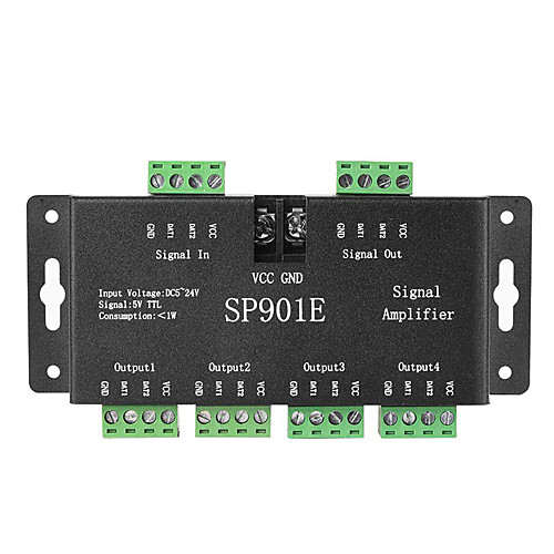 

Symphony Lights With Led Amplifier WS2811/812B Full Color Light Bar 5 way SPI Signal Controller Sub-Controller 5-24 V Bulb Accessory / for LED Strip Light 1pc