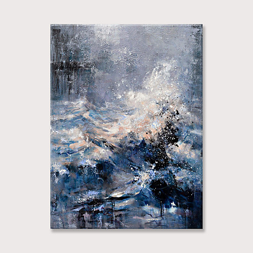 

Oil Painting Hand Painted Vertical Abstract Landscape Modern Rolled Canvas (No Frame)