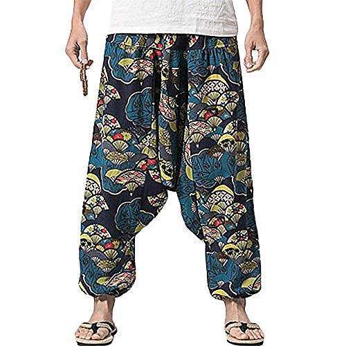 

men women harem yoga baggy genie boho pants (30, style 3)