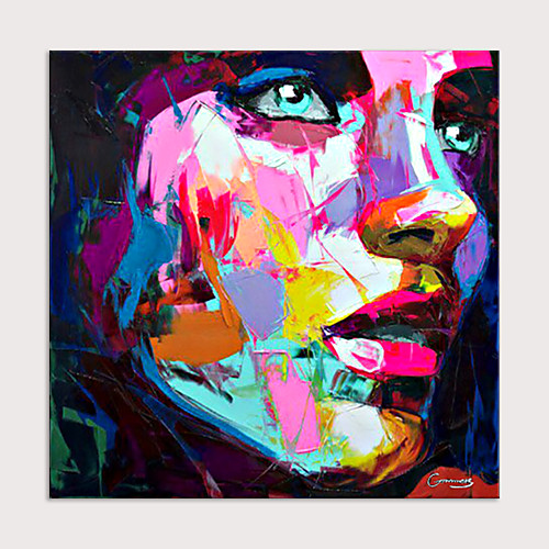 

Oil Painting Handmade Hand Painted Wall Art Palette Figure Portrait Woman Home Decoration Décor Rolled Canvas No Frame Unstretched