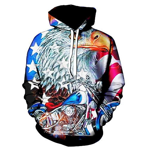 

Men's Hoodie Graphic Hooded Daily 3D Print Basic Hoodies Sweatshirts Rainbow