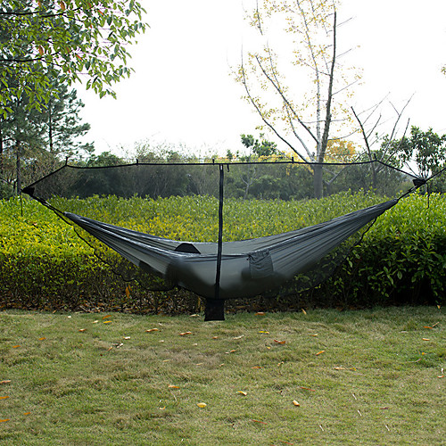 

Bug Mosquito Net for Camping Hammock Outdoor Totally Anti-Mosquito 360 Degree Protection Portable Breathable Ultra Light (UL) Wear Resistance Mesh for Camping / Hiking Hunting Hiking Black 280145 cm