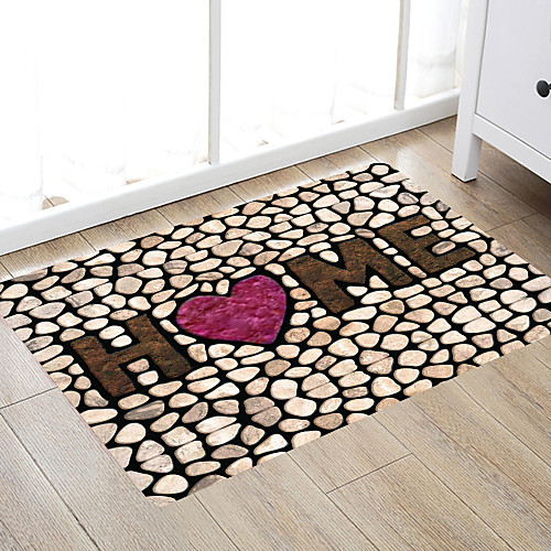 

Beautiful Iittle Stones Modern Bath Mats Nonwoven / Memory Foam Novelty Bathroom