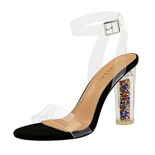 

Women's Sandals Pumps Open Toe Daily PU Solid Colored White Yellow Red