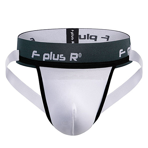 

Men's Jockstrap Athletic Supporters Athleisure Underwear Briefs Bottoms Fitness Gym Workout Performance Running Training Breathable Quick Dry Soft Sport White Black Orange / Stretchy