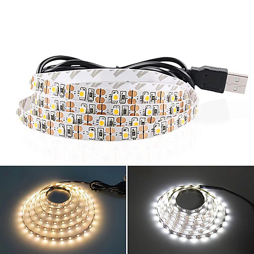 

5M USB LED Strip Lights SMD 2835 DC 5V Flexible Light Lamp 60LEDs / M Desktop Decor Tape TV Background Lighting