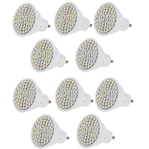 

10pcs Lampada LED Bulb MR16 GU10 Bombillas LED Lamp 220V 240V 2835 SMD 60 LED Spotlight Indoor Lightint