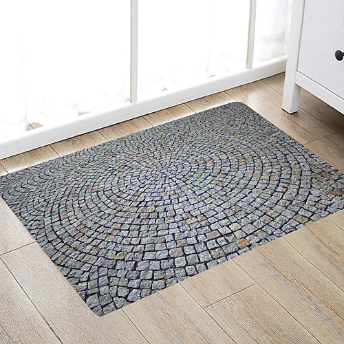 

Stone Circle Modern Bath Mats Nonwoven / Memory Foam Novelty Bathroom