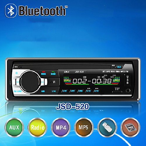 

JSD-520 Hands-free Multifunction Autoradio Car Stereo FM Radio MP3 Audio Player 5V Charger USB SD AUX Auto Electronics Subwoofer 1 DIN Autoradio