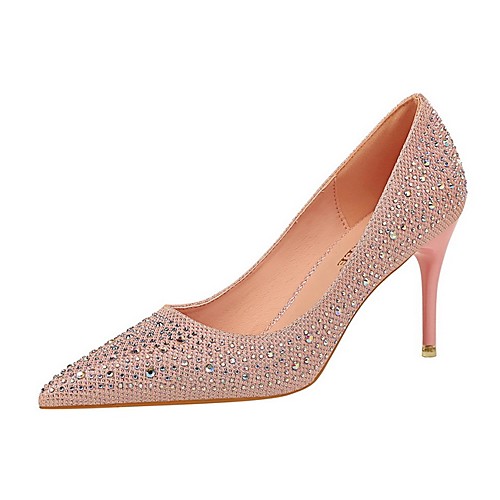 

Women's Heels Stiletto Heel Pointed Toe Daily PU Solid Colored White Black Pink