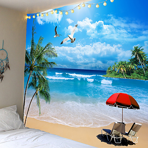 

Modern landscape theme tapestries hang cloth wall hanging decorative cloth the background 100% polyester fiber material