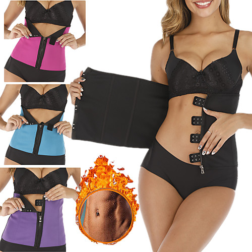 

Neoprene Waist Trainer Shaper Slimming Belt Sports Neoprene Home Workout Fitness Gym Workout Zipper Tummy Control Weight Loss Tummy Fat Burner For Men Women