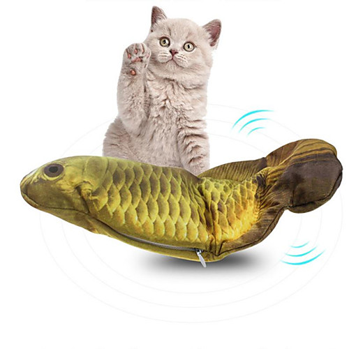 

Cat Toys Set Rodents Cat Kitten Pet Toy 1pc Fish Rechargeable Pet Friendly Electronic Reusable Pet Training Polyester Cotton Gift