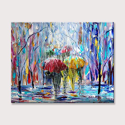 

Oil Painting Hand Painted Horizontal Abstract Landscape Modern Rolled Canvas (No Frame)