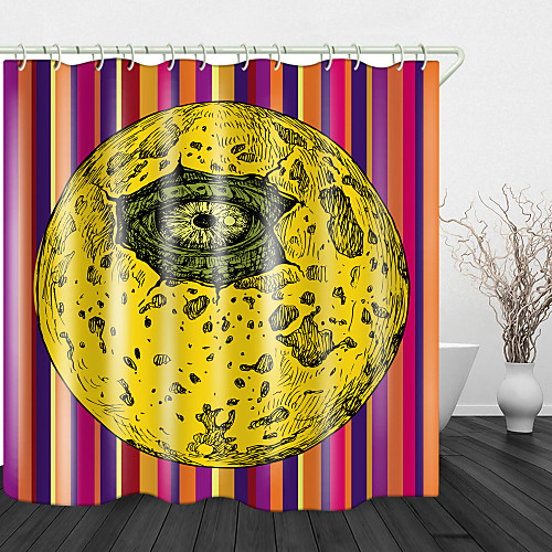 

Devil's Eye Digital Print Waterproof Fabric Shower Curtain For Bathroom Home Decor Covered Bathtub Curtains Liner Includes With Hooks