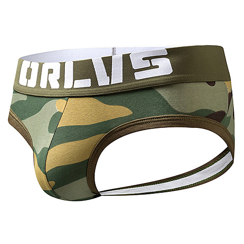 

Men's Jockstrap Athletic Supporters Athleisure Underwear Briefs Bottoms Cotton Fitness Gym Workout Performance Running Training Breathable Quick Dry Soft Sport Army Green Gray / Stretchy
