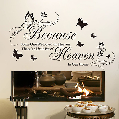 

Removable Sticker Because Butterfly Generation Carved Home Background Decoration 3090CM