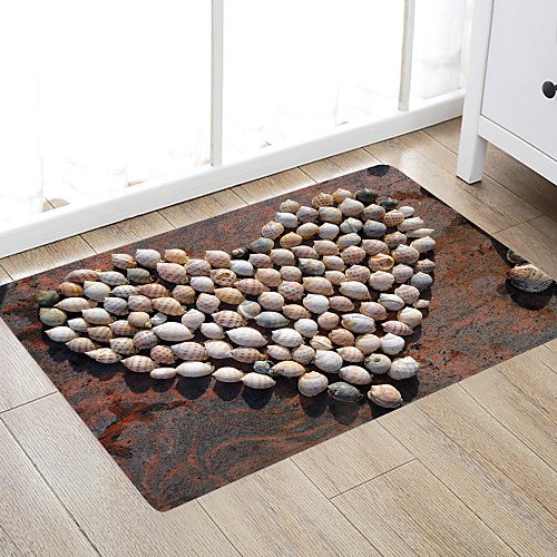 

Conch Love Modern Bath Mats Nonwoven / Memory Foam Novelty Bathroom