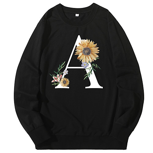 

Women's Hoodie Sweatshirt Graphic Daily Casual Hoodies Sweatshirts Blue Yellow Blushing Pink