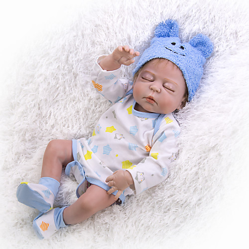 

KEIUMI 22 inch Reborn Doll Baby & Toddler Toy Reborn Toddler Doll Baby Boy Gift Cute Lovely Parent-Child Interaction Tipped and Sealed Nails Full Body Silicone 23D72-C223 with Clothes and Accessories